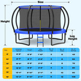 ORCC by MaxLead 1200LBS Outdoor Trampoline with Net