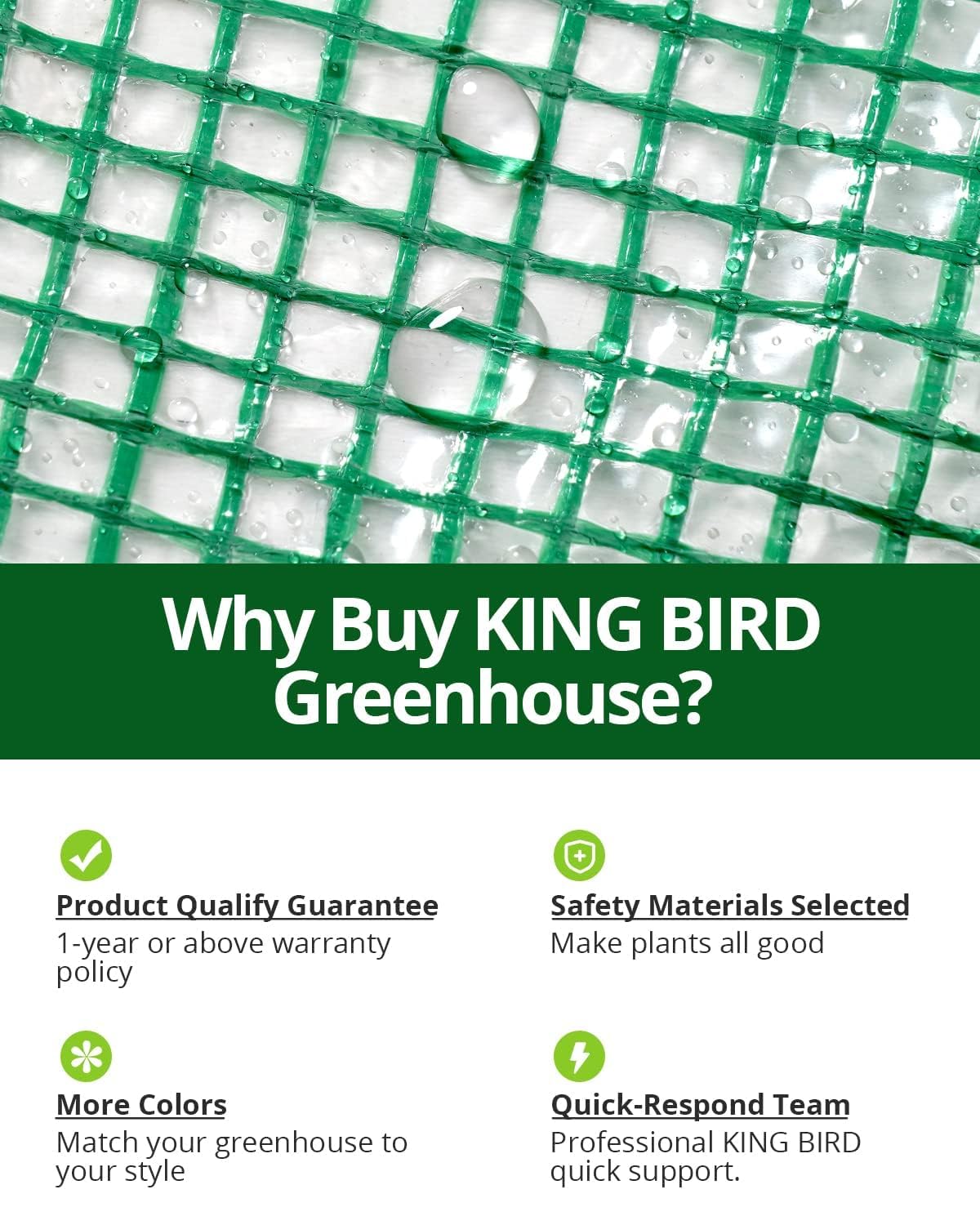 KING BIRD 84"x56"x77' Walk-in Greenhouse with 20 Shelves - Green