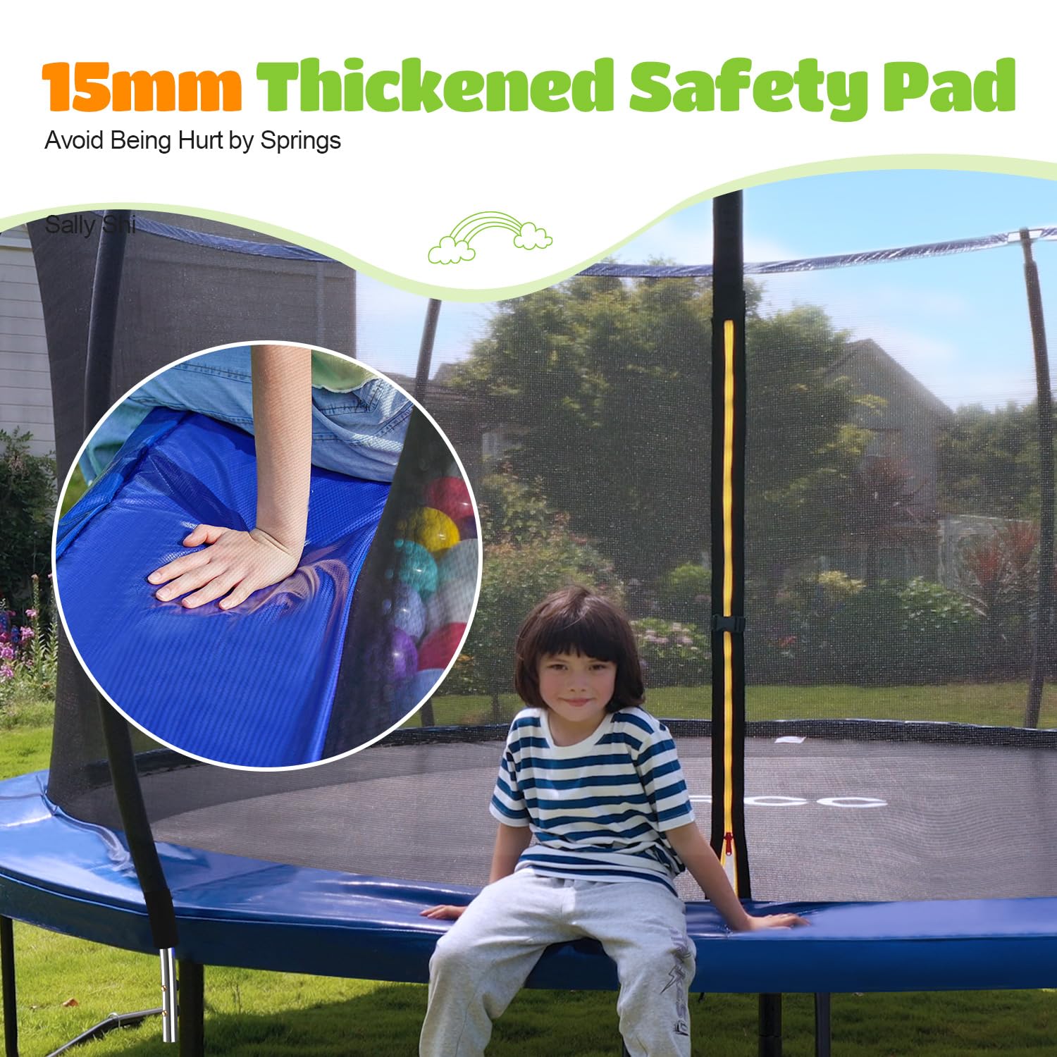 ORCC 1200LBS 16FT Heavy Duty Recreational Trampoline