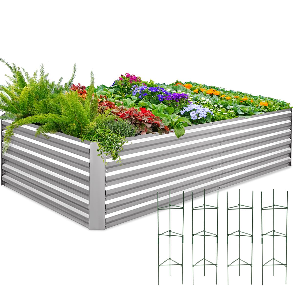 Quictent 8'x4'x2' Tall Raised Garden Bed