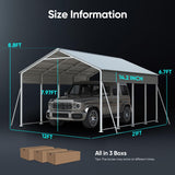 Quictent Vertical Roof Metal Carport