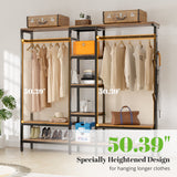 HOKEEPER XL Freestanding Closet Organizer with Coat Rack