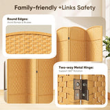 JOSTYLE  6FT Tall Wooden Privacy Room Divider (6-Panel)