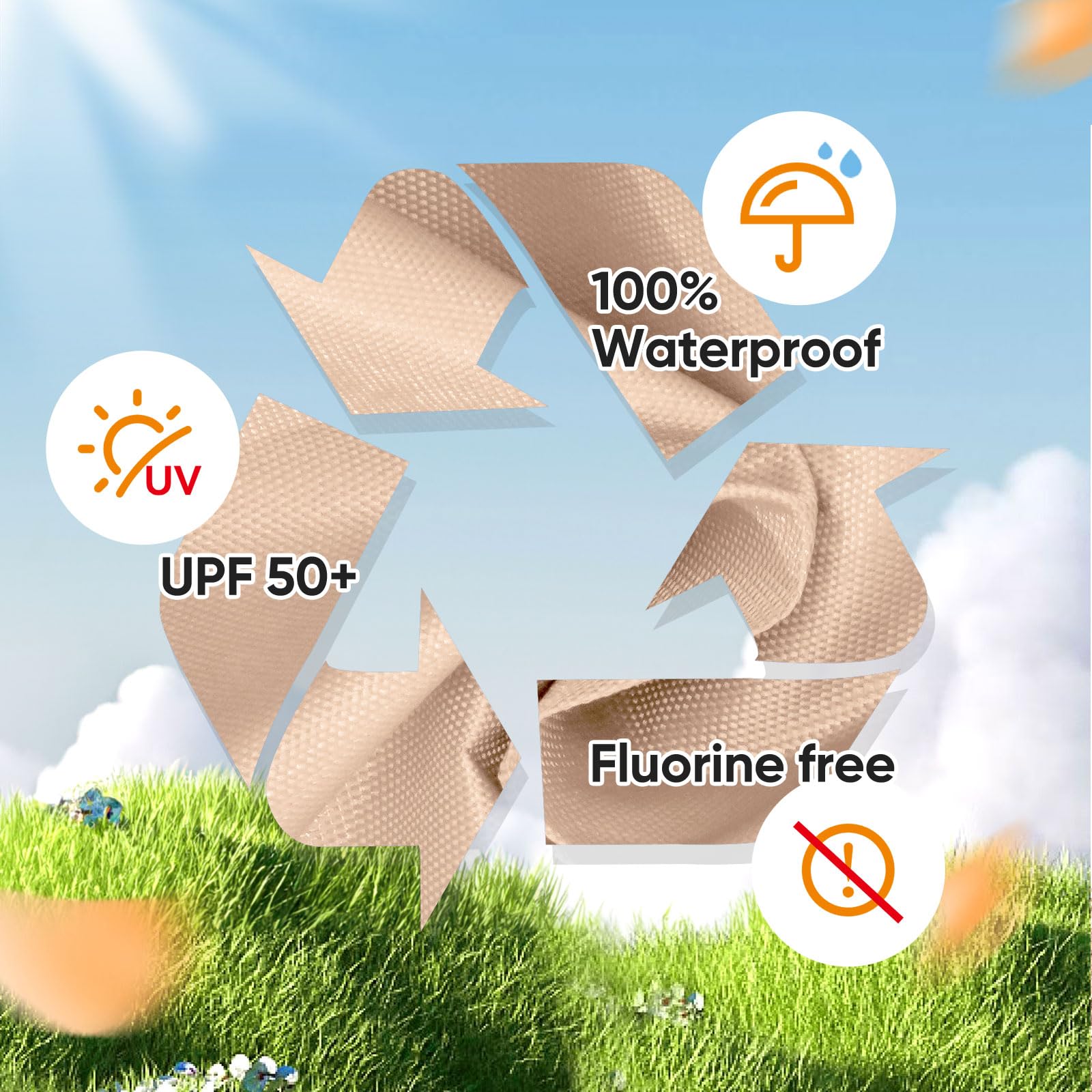 Quictent 10'x20' Instant Pop up Canopy with Sidewalls - Beige