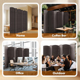 JOSTYLE  6FT Tall Wooden Privacy Room Divider (6-Panel)