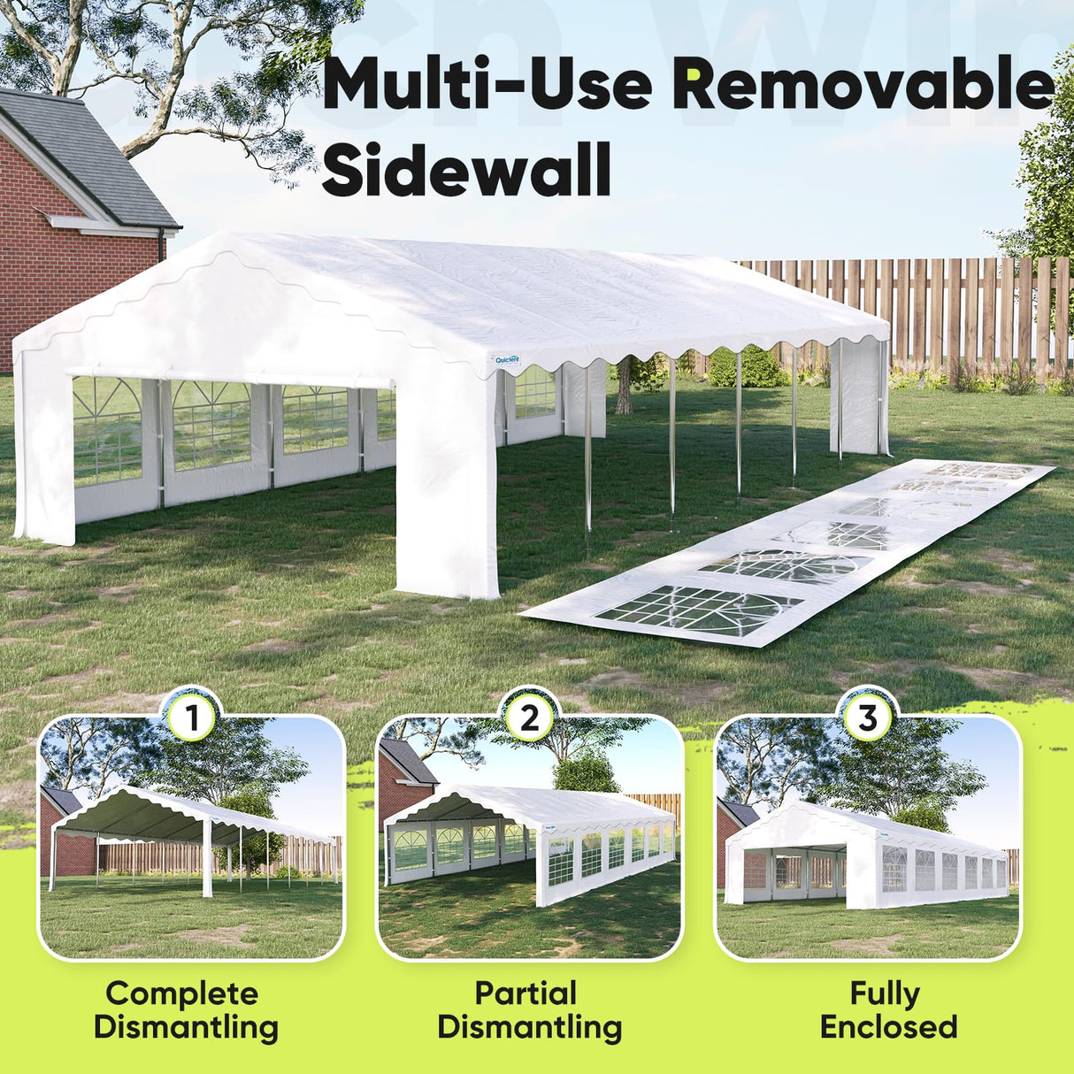 Quictent 20'x40'  Upgraded Galvanized Party Tent