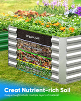 Quictent 8'x4'x2' Tall Raised Garden Bed
