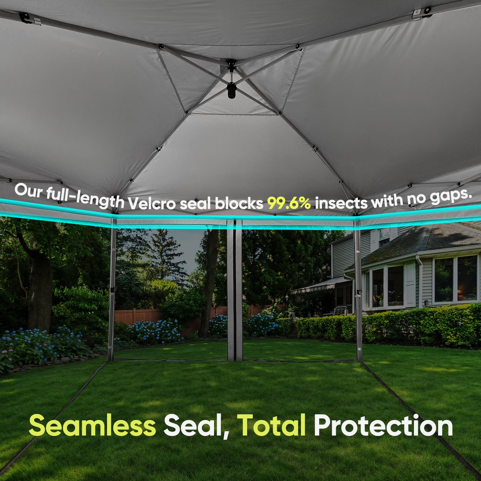 Quictent 10'x10' Mosquito Net Pop up Screened Canopy