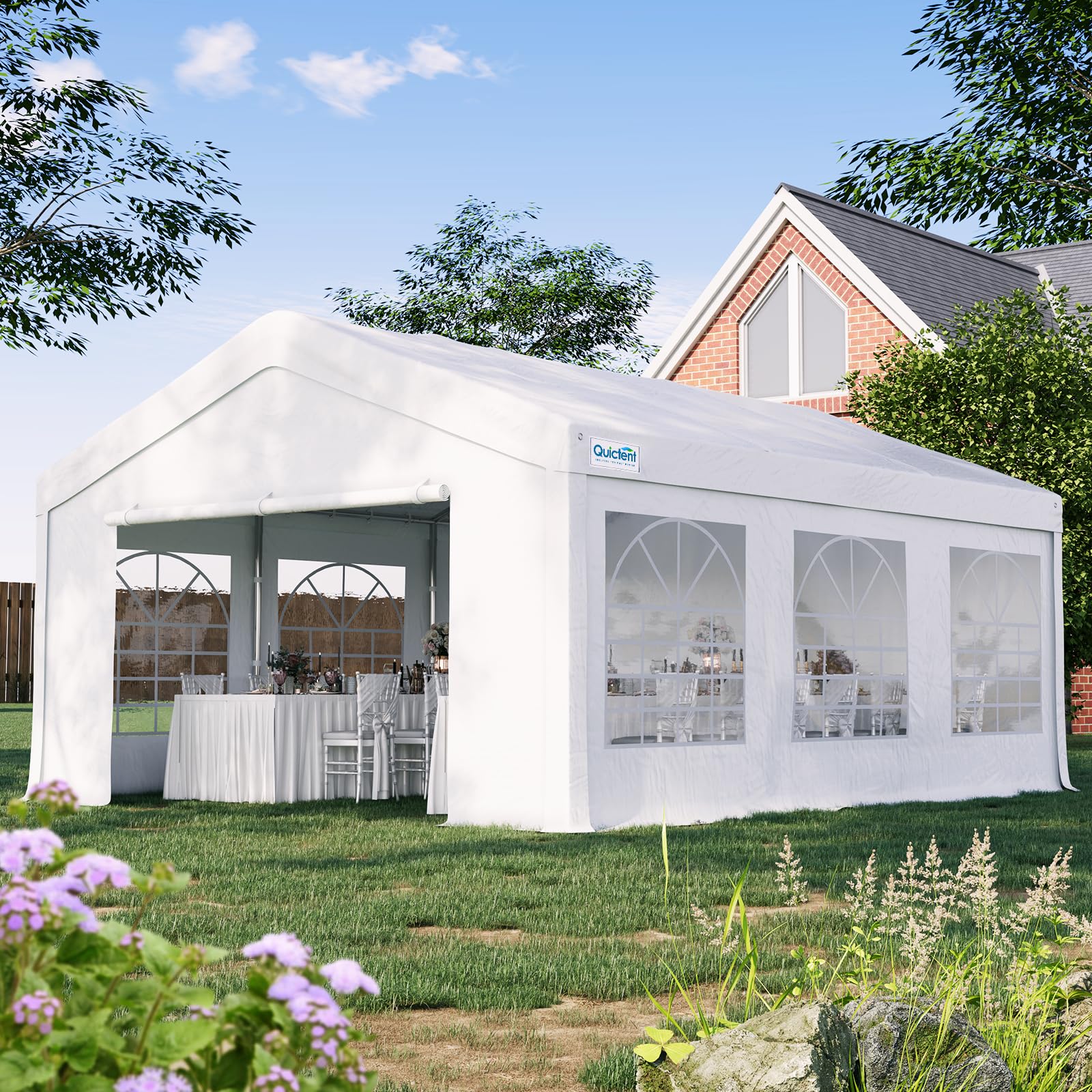 Quictent 13'x20' Premium Party Tent with Removable Windows
