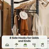 HOKEEPER 400LBS Freestanding Garment Rack with Hooks
