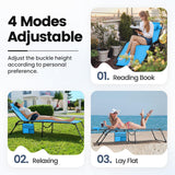 KING BIRD XL 5-Position Adjustable Chaise Lounge Chair