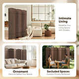 JOSTYLE  6FT Tall Wooden Privacy Room Divider (6-Panel)