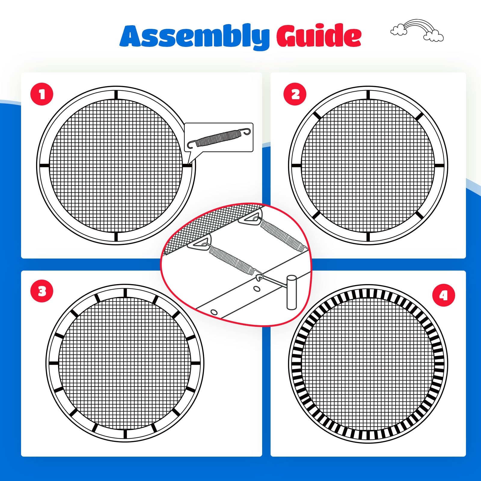 ORCC Replacement Trampoline Mat for 14-16FT Trampoline