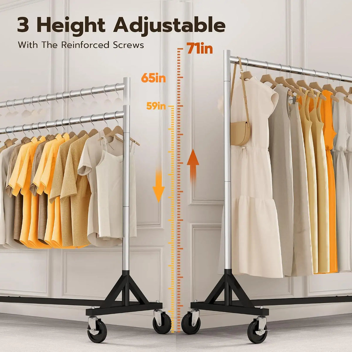 HOKEEPER 500LBS Z Base Garment Rack