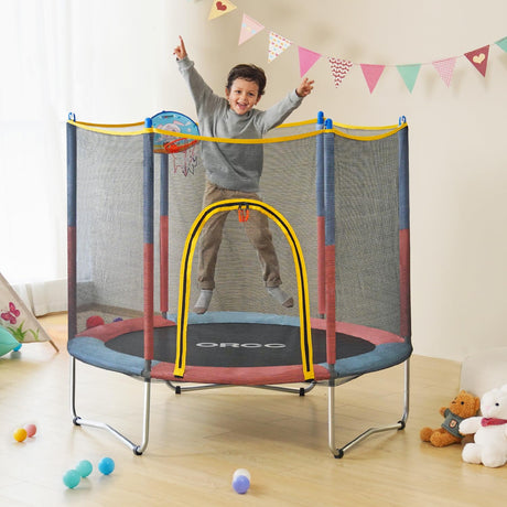 ORCC 220LBS Toddler Trampoline with Safety Pad