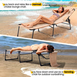 MAXLEAD HOME 5-Position Beach Chaise with Face Cradle (350LBS)