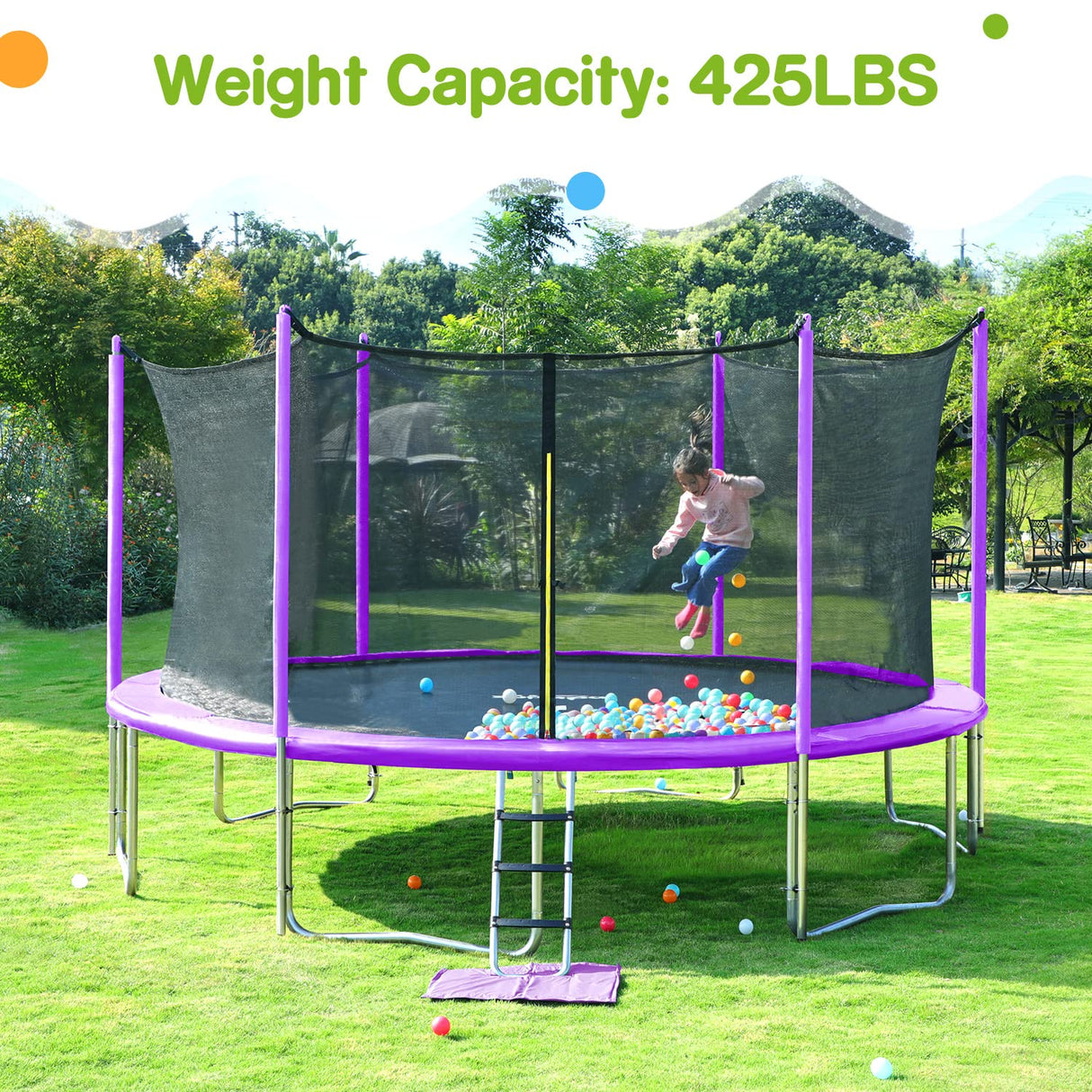 Zupapa 1500LBS 10-16FT Heavy Duty Trampoline