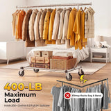 HOKEEPER 75"W 400LBS Adjustable Garment Rack