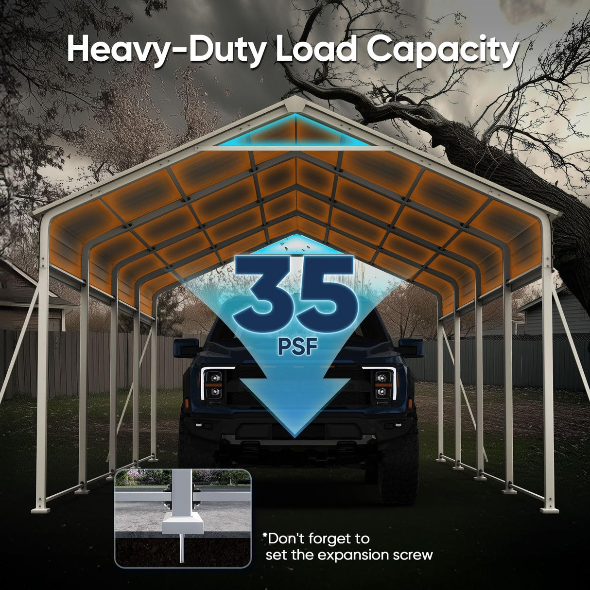 Quictent Vertical Roof Metal Carport