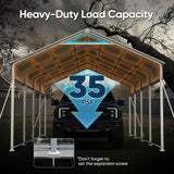Quictent Vertical Roof Metal Carport