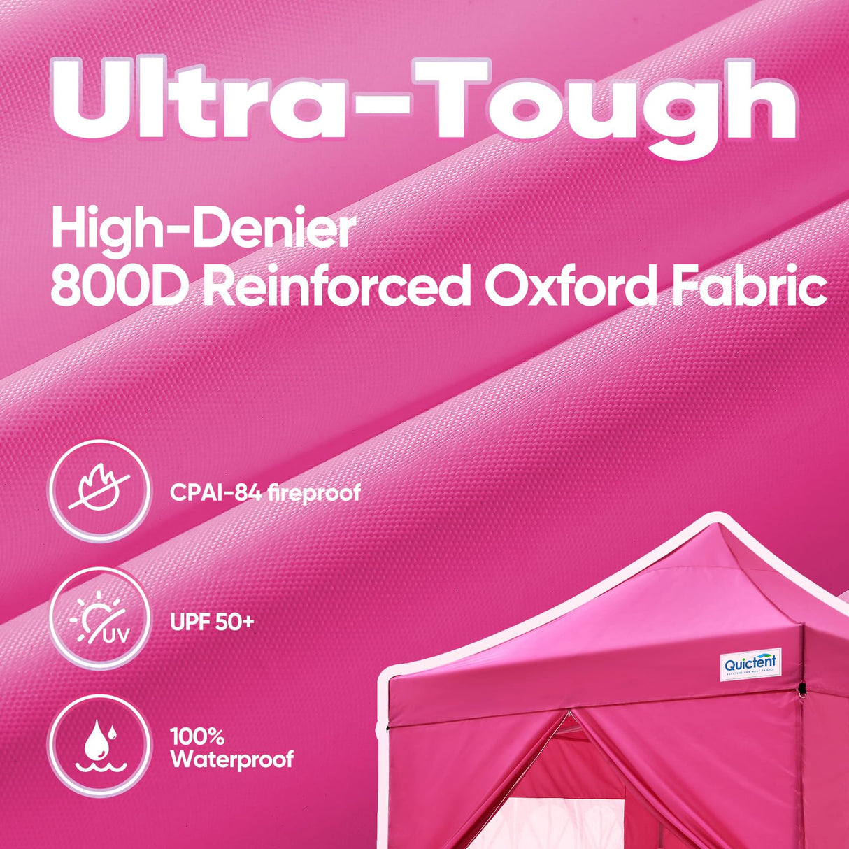 Quictent 10'x10' Heavy Duty Pop Up Canopy with Sidewalls