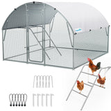 Quictent Arched Metal Chicken Coop with Perch & Swing