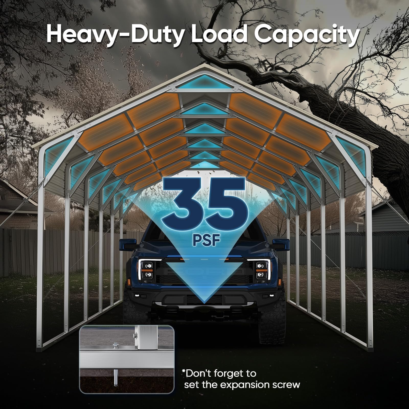 Quictent 13'x26' Vertical Roof Metal Carport