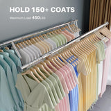HOKEEPER Collapsible Garment Rack with Shelves