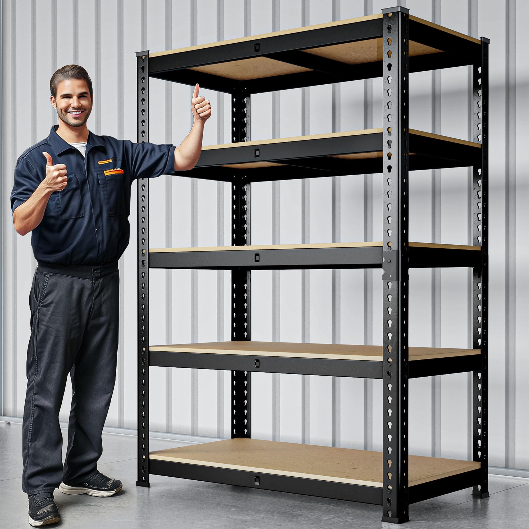 MAXLEAD 72" 2500LBS Heavy Duty Shelving Unit