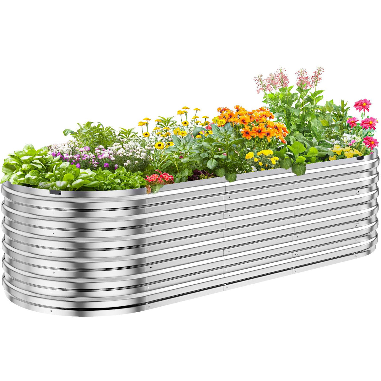 KING BIRD 8'x3'x2' Quick-Setup Garden Bed