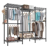 Closet Clothes Rack with Mesh Board & Hooks