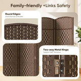 JOSTYLE  6FT Tall Wooden Privacy Room Divider (6-Panel)