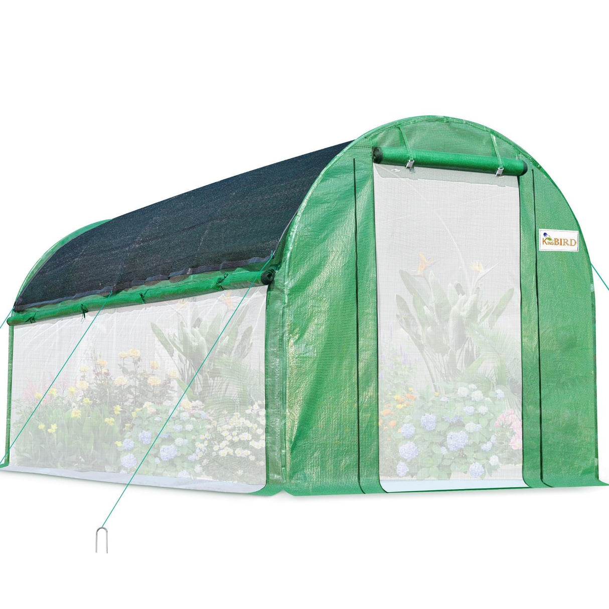 KING BIRD 15'x6.6'x6.6' Walk-in Greenhouse