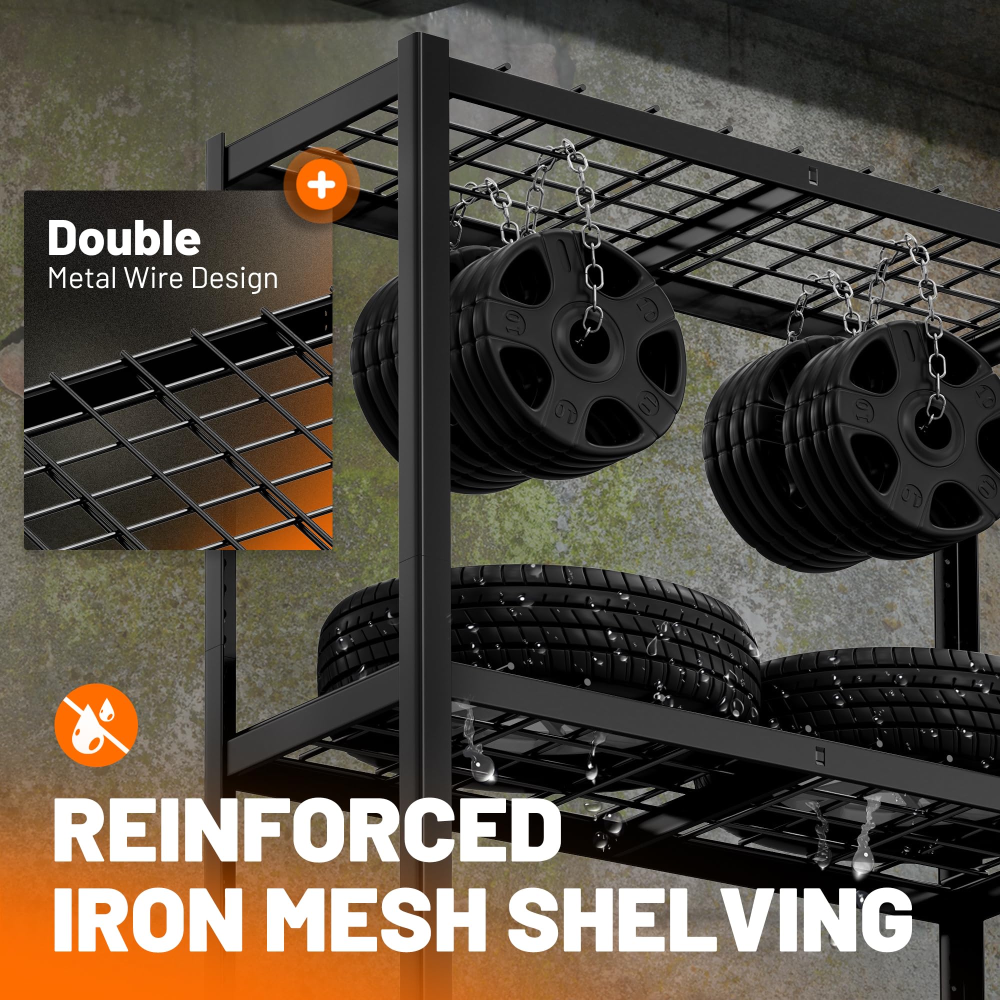 MAXLEAD 72" 3000LBS 5-Tier Metal Shelving Unit