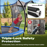 ORCC by MaxLead 1200LBS Outdoor Trampoline with Net