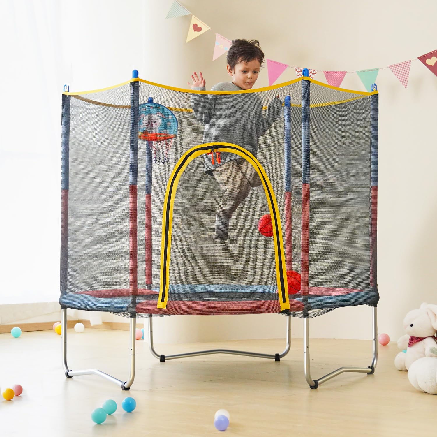ORCC 220LBS 60" Toddler Trampoline with Safety Pad