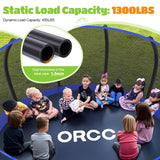 ORCC 1200LBS Heavy Duty Trampoline with Basketball Hoop