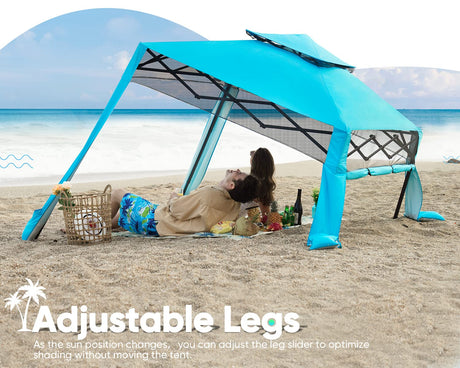 Quictent 10'x10' Portable Pop-up Canopy with Sun Sidewall