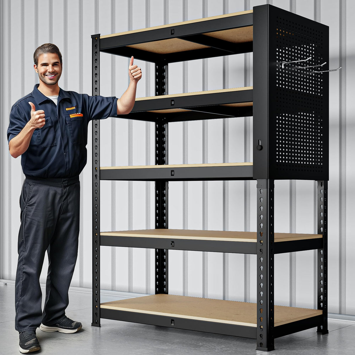 MAXLEAD 72" 2600LBS Adjustable Garage Shelving