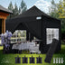 Quictent 10'x10' Heavy Duty Pop Up Canopy with Sidewalls