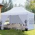 Quictent 10'x15' Heavy Duty Pop Up Canopy with Sidewalls