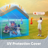 Quictent 10'x20' Carport Replacement Cover with Edge - Gray