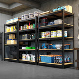 MAXLEAD 72" 2500LBS Heavy Duty Shelving Unit - Black
