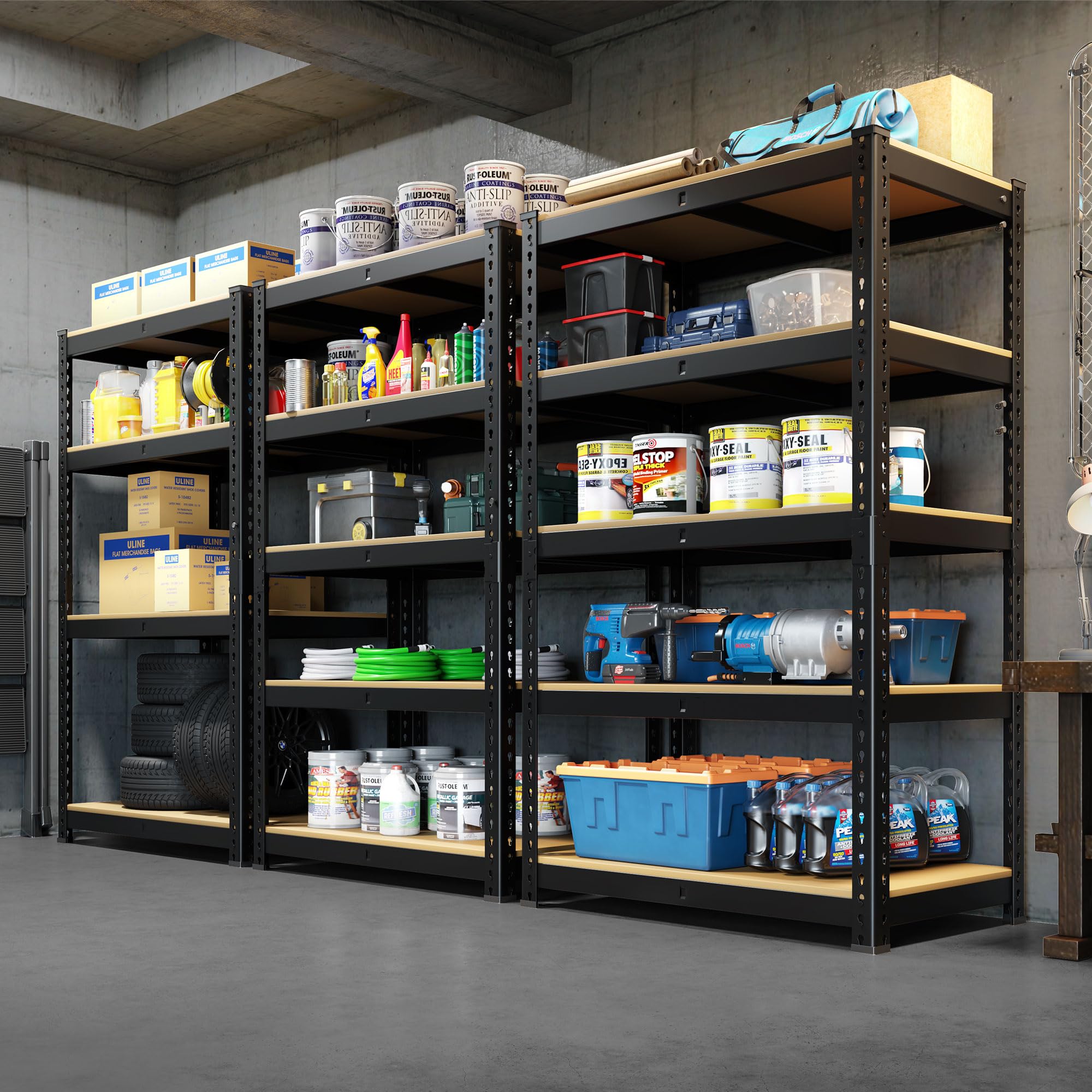 MAXLEAD 72" 2500LBS Heavy Duty Shelving Unit