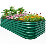 Quictent 8'x4'x2' Oval Raised Garden Bed Kit