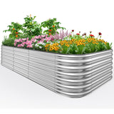 Quictent 8'x4'x2' Oval Raised Garden Bed Kit