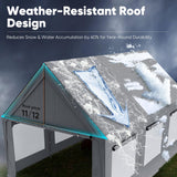 Quictent 12'x20' Heavy Duty Carport Tent with Ventilation
