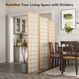 JOSTYLE Shoji Screen Divider - Natural (6-Panel)