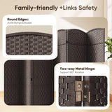 JOSTYLE Extra Wide Privacy Screen - Espresso (8-Panel)