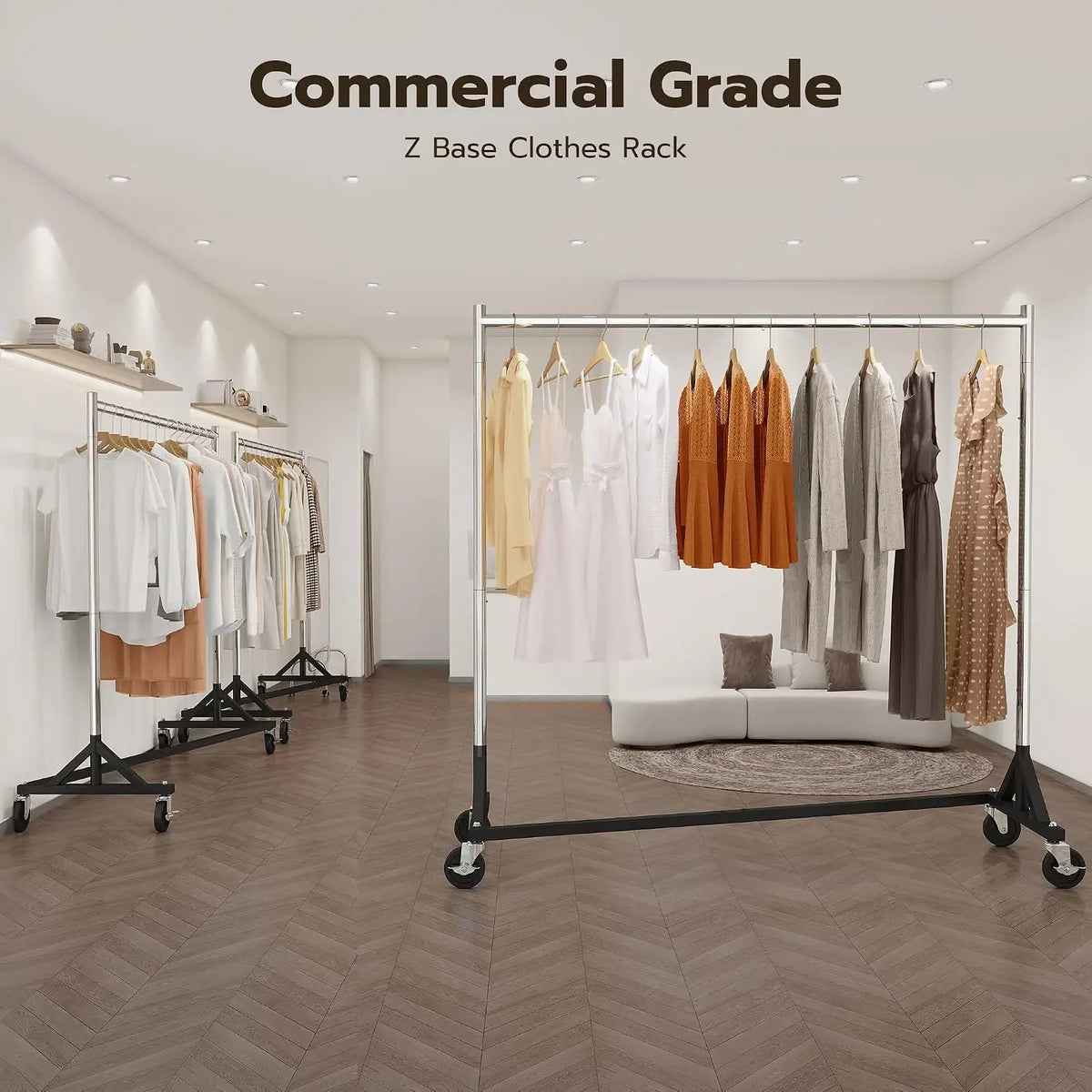 HOKEEPER 500LBS Z Base Garment Rack